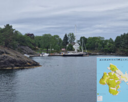 Lindøy – 800 m × 750 m
2.8 km of walking trails