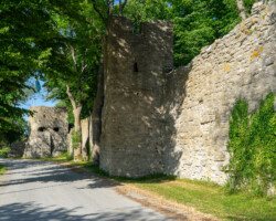 By the old city wall