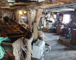 … and through the old buildings