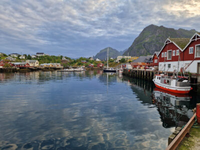 Peaceful harbour of Sørvågen