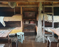 Simple living quarters for the fishermen