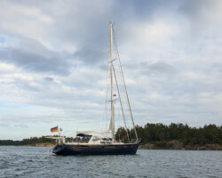 At anchor near Risö