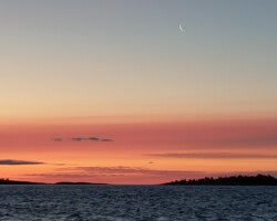 Moments before sunrise