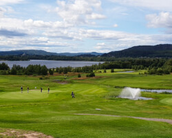 Der Golfplatz von Veckfjärden