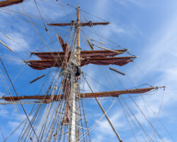 Rigging of a tall ship