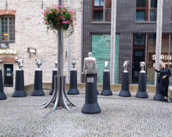 One of the many sculpture groups
