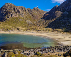 Skipssand, einsamer Strand auf dem Weg