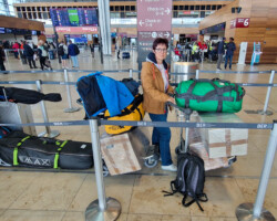 Luggage handling at the airport