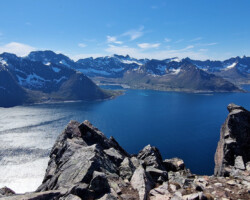 On the summit of Hesten