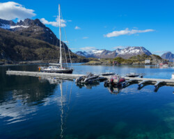 In the harbor of Hamn i Senja