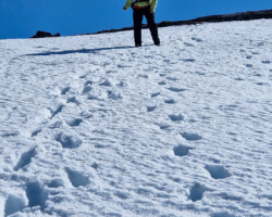 Es liegt immer noch Schnee