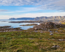 View over Gjesvær and the surrounding area