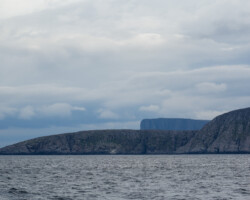 The North Cape plateau, with Knivskjelodden, the actual northernmost point, in the foreground