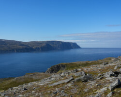 Looking at the North Cape from Kirkeporten