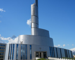 The Northern Lights Cathedral in Alta